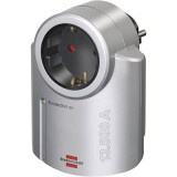 Konnektorba dugható túlfeszültségvédős dugalj, ezüst, 13,5 kA, Brennenstuhl 1506950 (1506950)