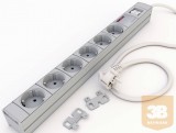 Kontaset DI-STRIP Compact hálózati elosztó 6db aljzattal, kapcsolóval