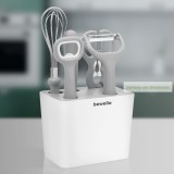 Konyhai eszköz szett tartóval, 5+1 részes, műa