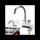 Konyhai - fürdőszobai elektromos átfolyós vízmelegítő csaptelep, LCD kijelzővel, 3000W, VG