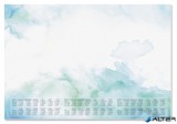 Könyökalátét, 595x410 mm, 3 éves és heti tervezővel, SIGEL "Watercolor Sea"