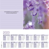 Könyökalátét, 595x410 mm, 3 éves, heti tervez&#337;vel, sigel "fragrant lavender" ho308