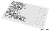 Könyökalátét, A3, 410x297 mm, színezhető, 2026/27, PANTA PLAST, "virágos"