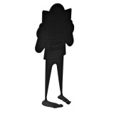 Könyvbe Szorulva! -  könyvjelző, fekete műanyag