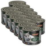 Konzerv macskáknak Leonardo, kacsahús 12 x 200 g