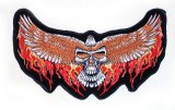 Koponyás sas hátfelvarró, nagyméretű