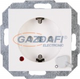KOPP 136029003 HK07 gyermekvédelmi dugalj kapcsolóval, fehér Süllyesztett 250V 16A IP20