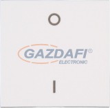 KOPP 491929006 HK07 billentyű kétpólusú kapcsolóhoz "0-1" jellel, nyomólappal, fehér