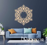 Kör mandala falikép fából