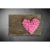 Korall Szív Vászonkép 003 üv-003