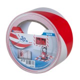 Kordonszalag öntapadós 50 mm 30 m piros-fehér GEKO