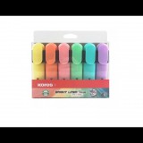 Kores 5 mm Szövegkiemelő készlet - 6 különböző szín (361660)