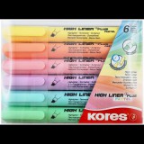 KORES HIGH LINER PLUS PASTEL 6 színből álló szett (36060)