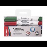 Kores K-Marker 1-3mm Tábla- és flipchart marker készlet - 4 különböző szín (20845)