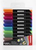 Kores K-Marker 3-5 mm kúpos 10 különböző színű alkoholos marker