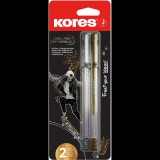 KORES K11 Gel Pen Metallic arany és ezüst, hegy 0,8 mm - 2 darabos készlet (37941)