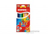 Kores Kolores Jumbo háromszögletű vastag színes ceruza készlet, 24 db