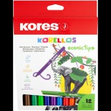 KORES KORELLOS gyerekeknek, vastag hegy, 12 szín (29043)