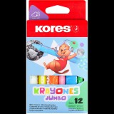 KORES KRAYONES JUMBO Háromszögletű 12 szín (33141)