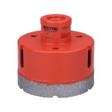 Körkivágó csempére, gyémánt vágóél; 68mm × M14, sarokcsiszolóba fogható