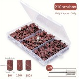 Körömfúró készlet csiszolószalagokkal és keményfém fúrókkal