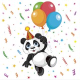 KORREKT WEB Állatos Funny Panda szalvéta 20 db-os 33x33 cm