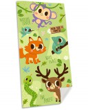 KORREKT WEB Állatos Into the Forest fürdőlepedő, strand törölköző 70x140cm