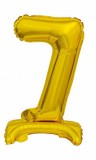 KORREKT WEB Arany B&C Gold mini 7-es szám fólia lufi talppal 38 cm