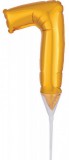 KORREKT WEB Arany Gold 7-es szám fólia lufi tortára 15 cm