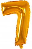 KORREKT WEB Arany Gold mini 7-es szám fólia lufi 33 cm