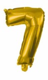 KORREKT WEB Arany Gold óriás 7-es szám fólia lufi 85 cm