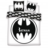 KORREKT WEB Batman White dupla, kétszemélyes ágyneműhuzat 240×220cm, 65x65 cm