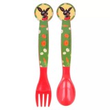 KORREKT WEB Bing Waving műanyag evőeszköz készlet - 2 darabos