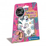 KORREKT WEB Crazy Chic Sparkly csillámos tetoválás Clementoni