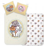 KORREKT WEB Disney Classics Macskarisztokraták Cute ágyneműhuzat 140×200cm, 70×90 cm