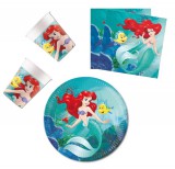 KORREKT WEB Disney Hercegnők, Ariel Curious party szett 36 db-os 23 cm-es tányérral
