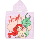 KORREKT WEB Disney Hercegnők Ariel strand törölköző poncsó 60x120 cm (Fast Dry)