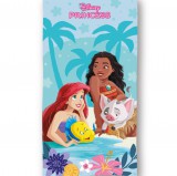 KORREKT WEB Disney Hercegnők Beachside fürdőlepedő, strand törölköző 70x140cm (Fast Dry)