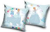 KORREKT WEB Disney Hercegnők Cinderella párnahuzat 40x40 cm Velúr