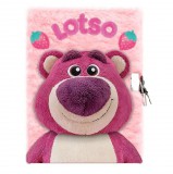 KORREKT WEB Disney Játékháború Lotso Strawberry 3D plüss A5 lakatos napló