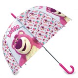 KORREKT WEB Disney Játékháború Lotso Strawberry gyerek átlátszó esernyő Ø70 cm