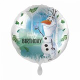 KORREKT WEB Disney Jégvarázs Olaf Happy Birthday fólia lufi 43 cm