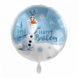KORREKT WEB Disney Jégvarázs Olaf Snow Happy Birthday fólia lufi 43 cm