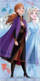 KORREKT WEB Disney Jégvarázs Sisters fürdőlepedő, strand törölköző 70x137 cm (Fast Dry)