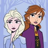 KORREKT WEB Disney Jégvarázs Sisters Mágikus Kéztörlő arctörlő, törölköző 30x30cm