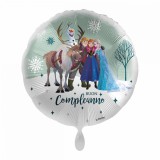 KORREKT WEB Disney Jégvarázs Team Buon Compleanno fólia lufi 43 cm