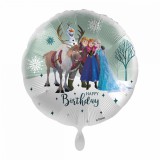 KORREKT WEB Disney Jégvarázs Team Happy Birthday fólia lufi 43 cm