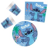 KORREKT WEB Disney Lilo és Stitch, A csillagkutya Angel party szett 36 db-os 23 cm-es tányérral