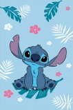 KORREKT WEB Disney Lilo és Stitch, A csillagkutya Blue polár takaró 100x150cm