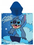 KORREKT WEB Disney Lilo és Stitch, A csillagkutya Blue strand törölköző poncsó 55x110 cm (Fast Dry)